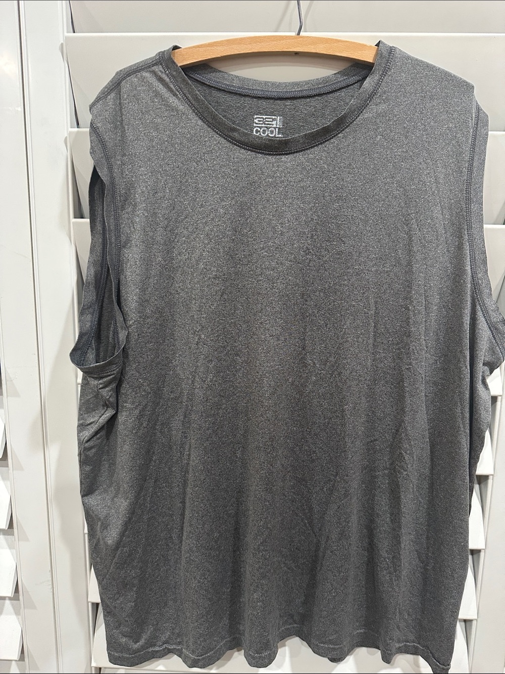 COOL Men's Gray Athletic Tank Top - Breathable Sleeveless Tee